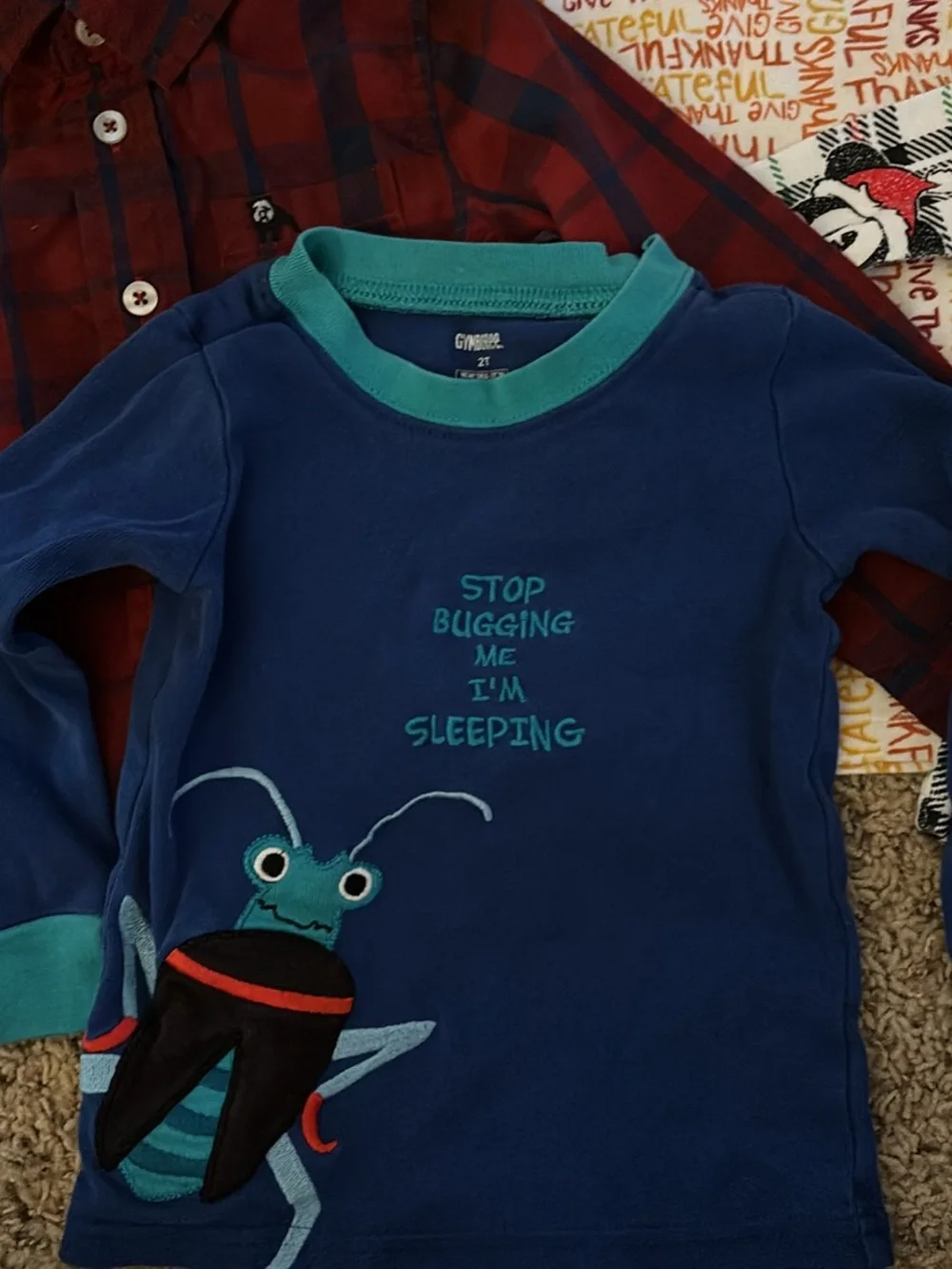 Lot of 2T shirts. Children's Navy Robot Long Tee, Mickey Mouse- GAP/Disney